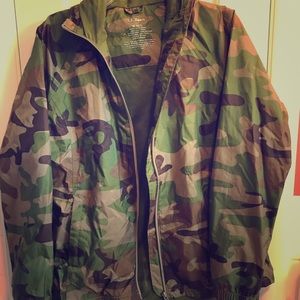 Camo rain jacket